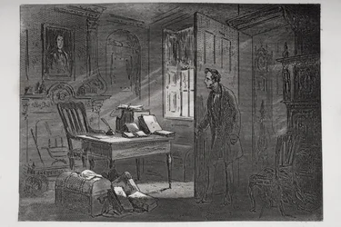 La Habitación con el Retrato, ilustración de 